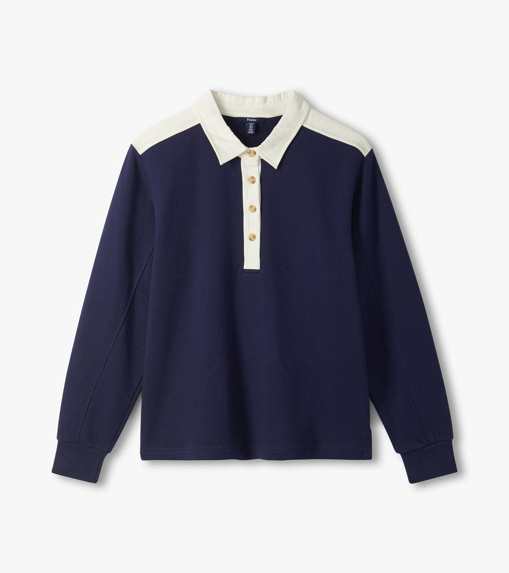 Hatley Coco Polo Top - Patriot Blue