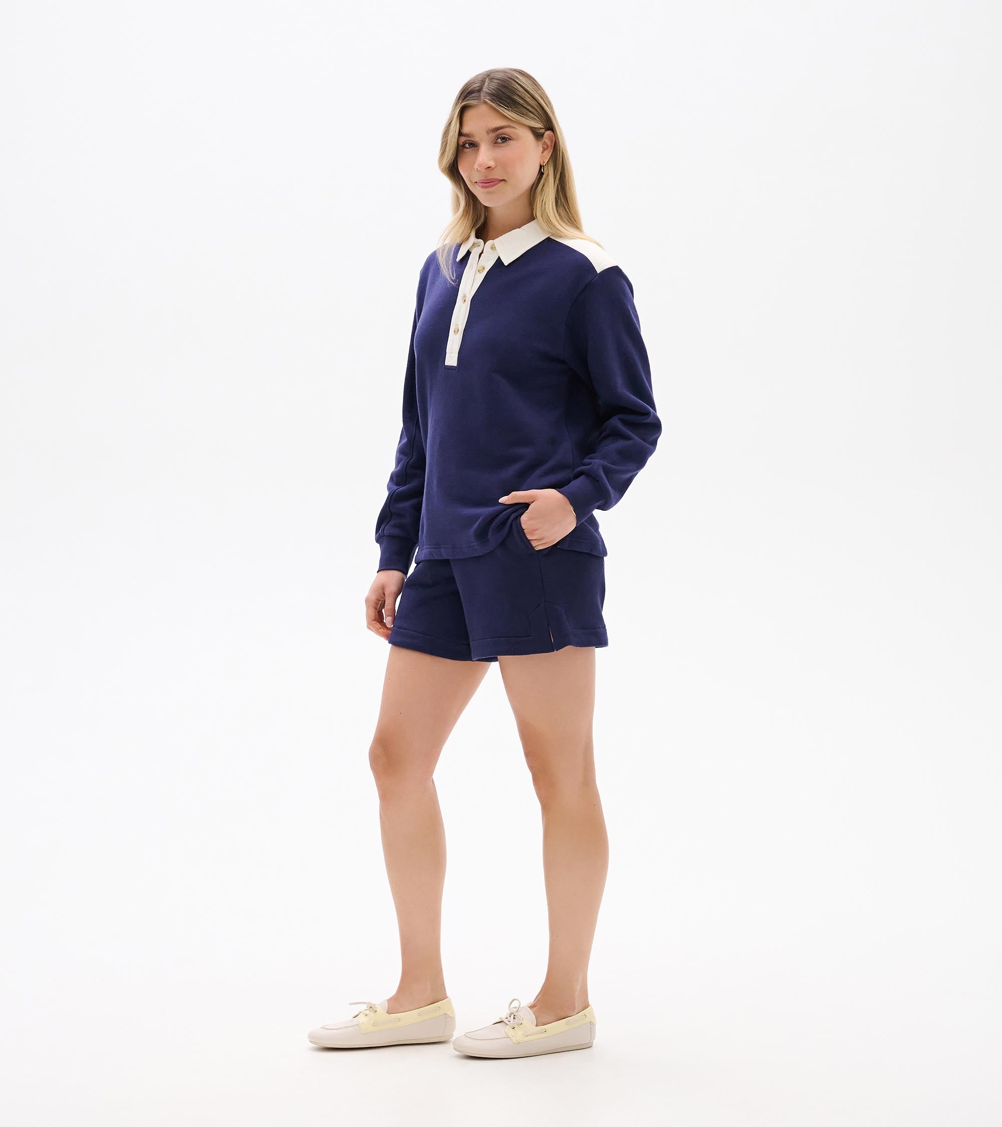 Hatley Coco Polo Top - Patriot Blue