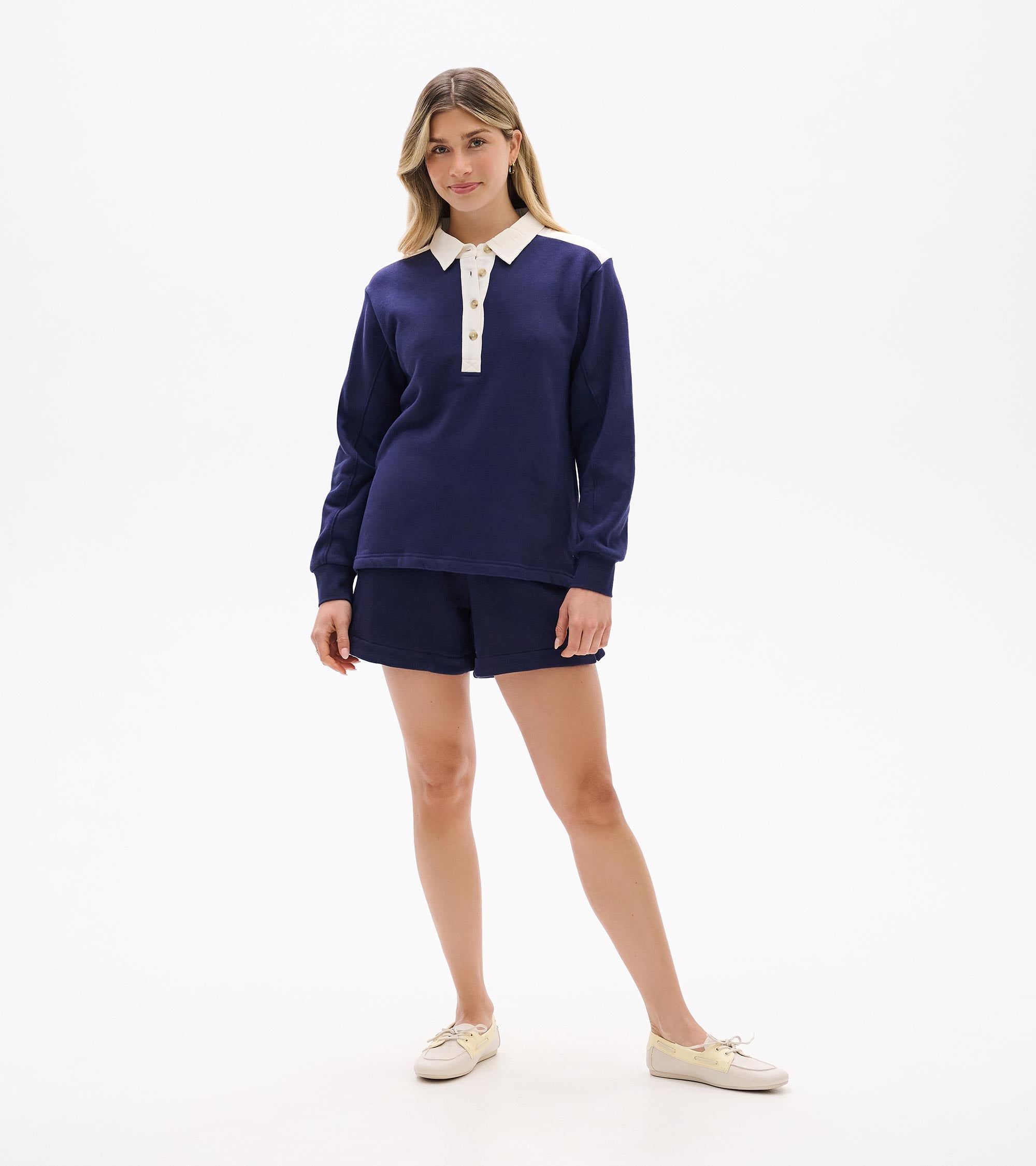 Hatley Coco Polo Top - Patriot Blue