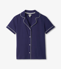 Hatley Women's Classic Navy Short Pajama Set