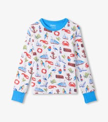 Hatley Boys Painted Seascape Bamboo Pajama Set