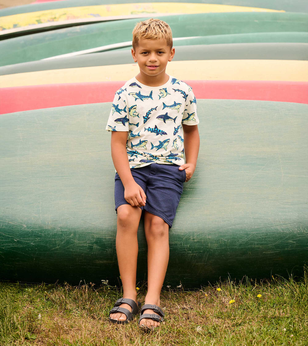 Hatley Boys Glow in the Dark Sharks Graphic Tee