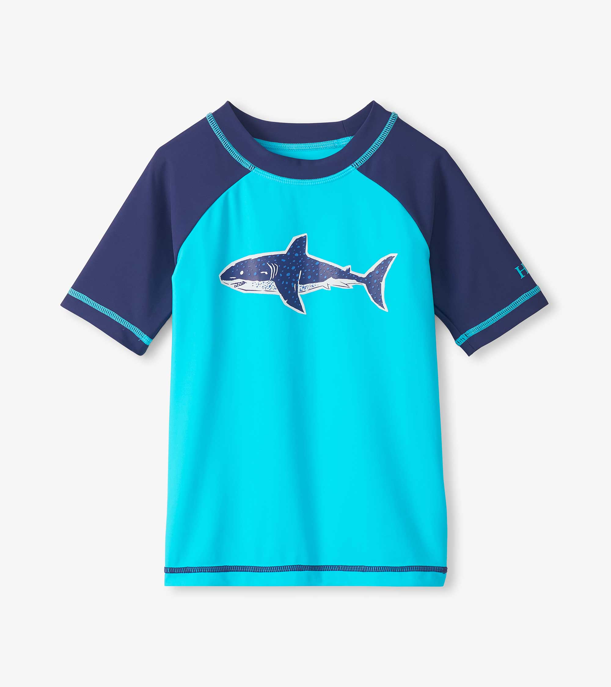 Hatley Boys Shark Blue Short Sleeve Rashguard