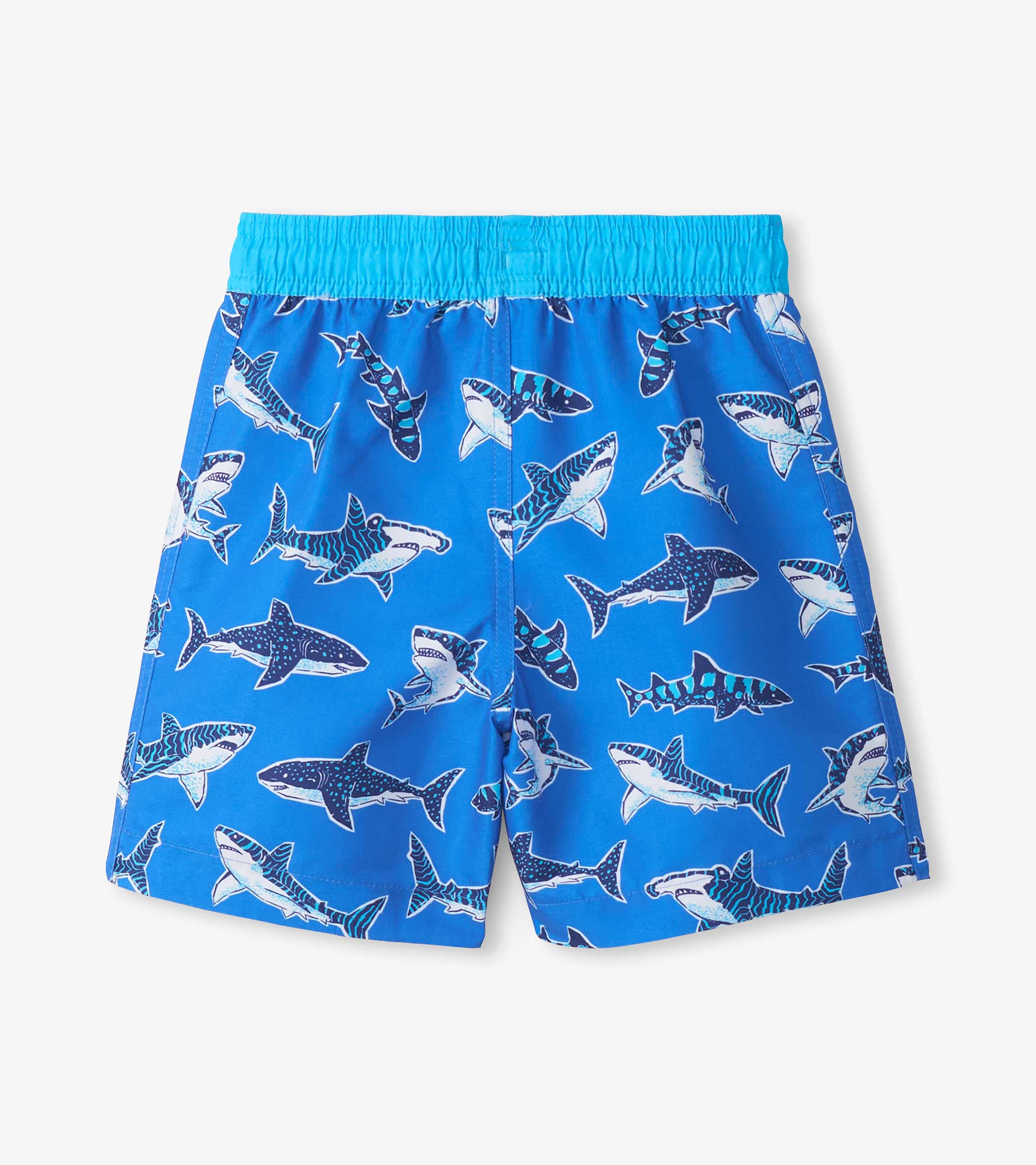 Hatley Boys Patterned Sharks Swim Trunks