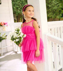Hatley Girls Fuchsia Tulle Party Dress