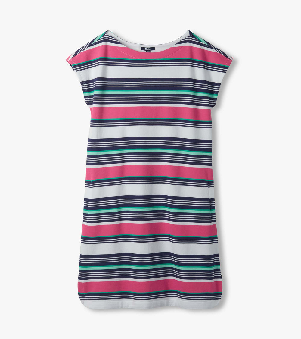 Hatley Capri Dress - Spring Rainfall Stripes