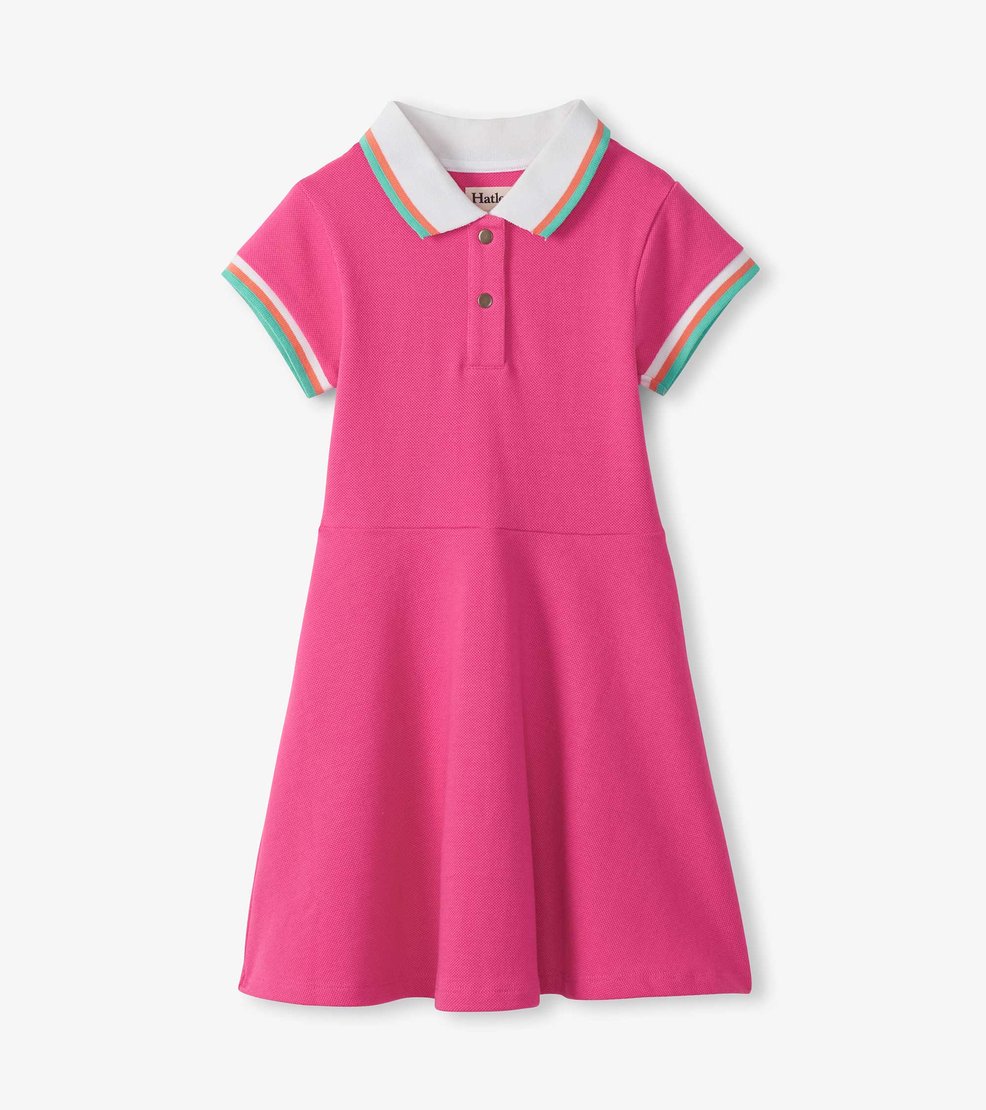 Hatley Girls Raspberry Rose Pique Polo Dress