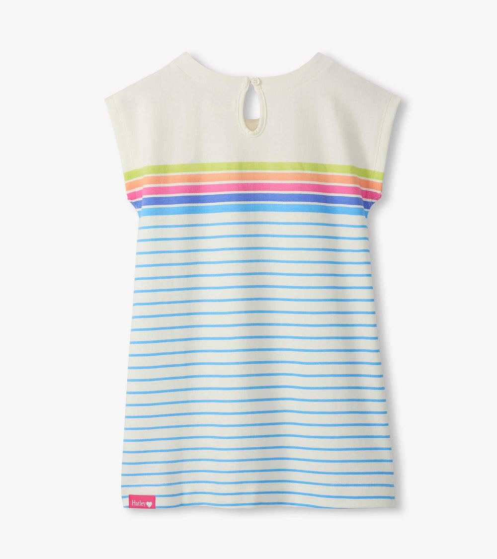 Hatley Girls Rainbow Stripe Slouchy Dress