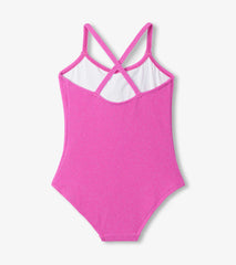 Hatley Girls Hot Pink One-Piece Swimsuit
