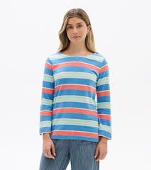 Hatley Button Breton - Azure Stripes