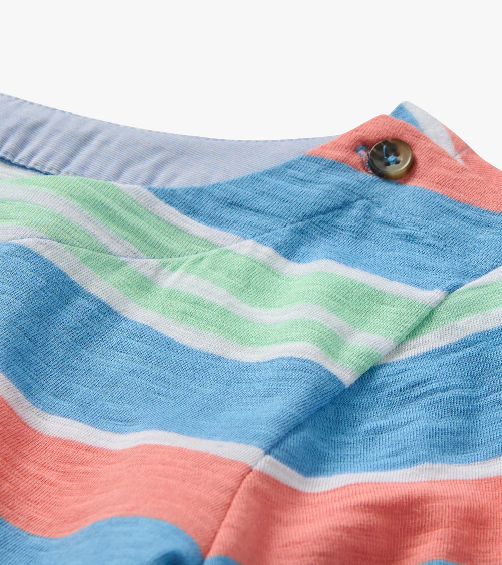 Hatley Button Breton - Azure Stripes