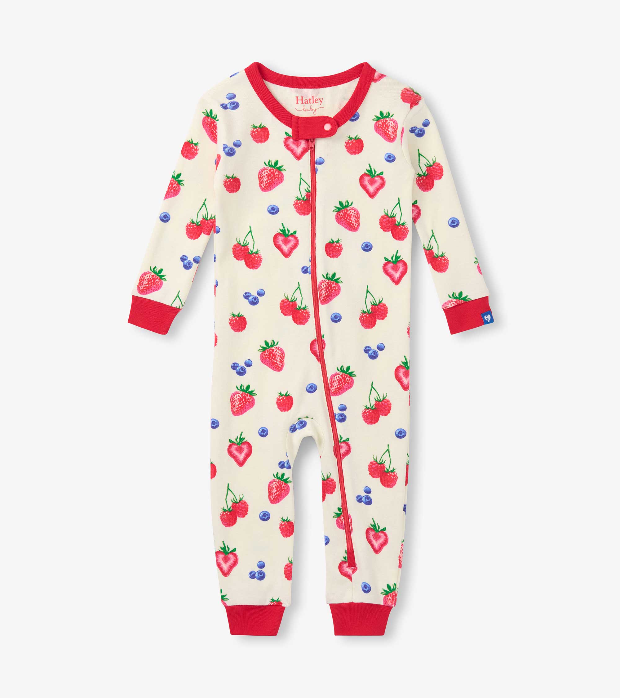 Hatley Baby Girls Summer Berries Cotton Sleeper