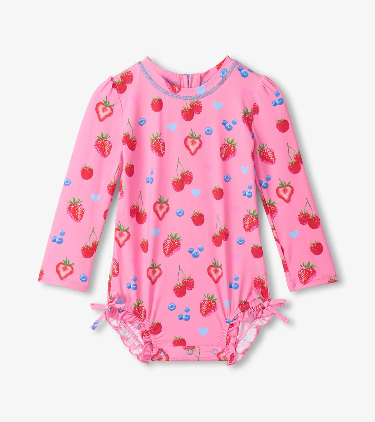 Hatley Baby Girls Summer Berries One-Piece Rashguard Swimsuit