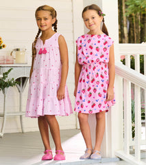 Hatley Girls Summer Berries Smocked Waist Dress