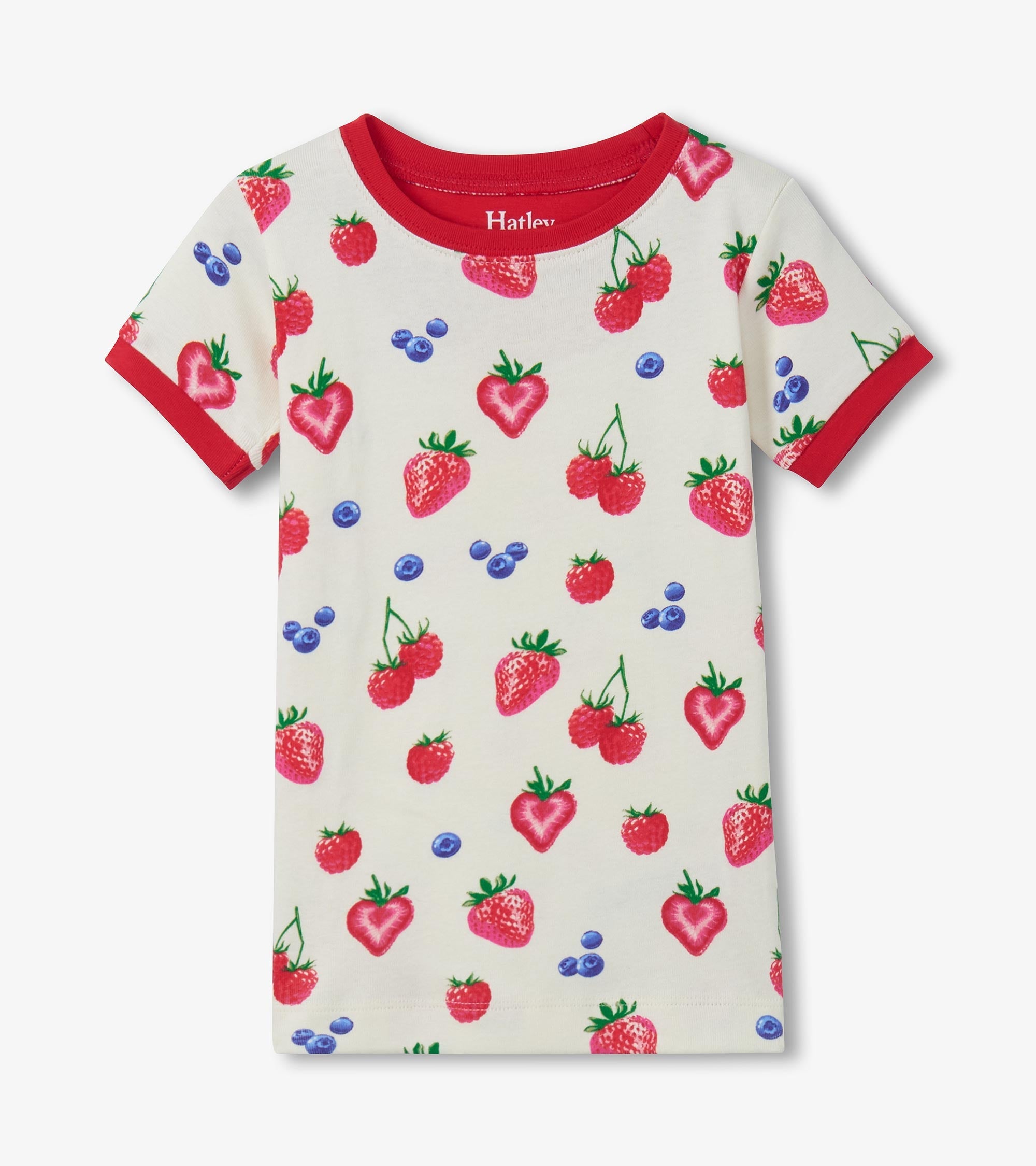 Hatley Girls Summer Berries Cotton Short Pajama Set