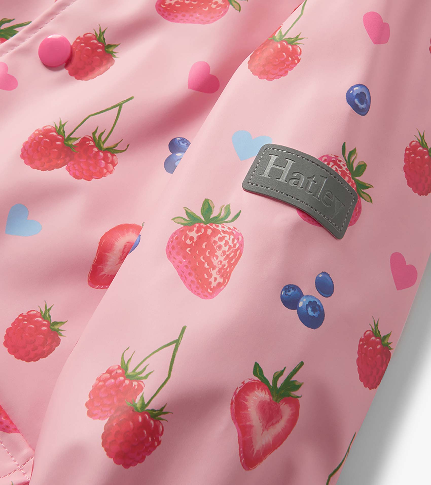Hatley Baby & Toddler Girls Summer Berries Button-Up Rain Jacket