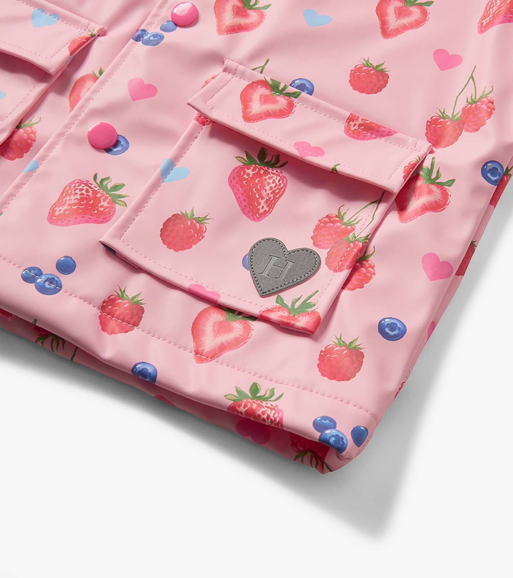 Hatley Baby & Toddler Girls Summer Berries Button-Up Rain Jacket