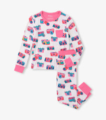 Hatley Girls Sketchy Cameras Bamboo Pajama Set