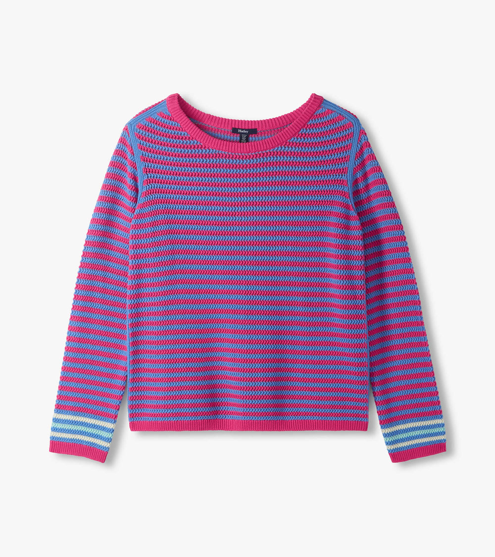 Hatley Pointelle Stripe Sweater - South East Summer