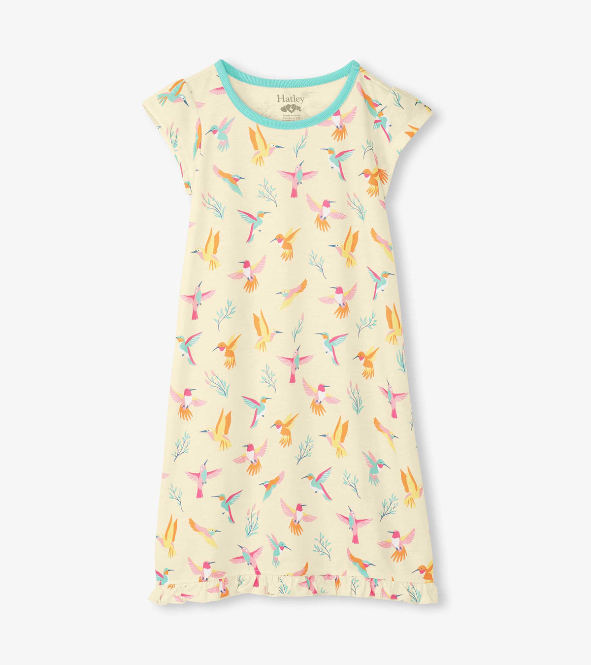 Hatley Girls Springtime Hummingbirds Ruffle Hem Nightdress