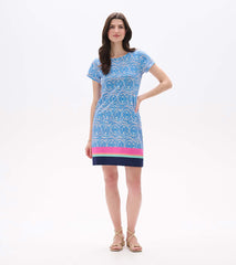 Hatley Zip-Back Tee Dress - Soft Ikat