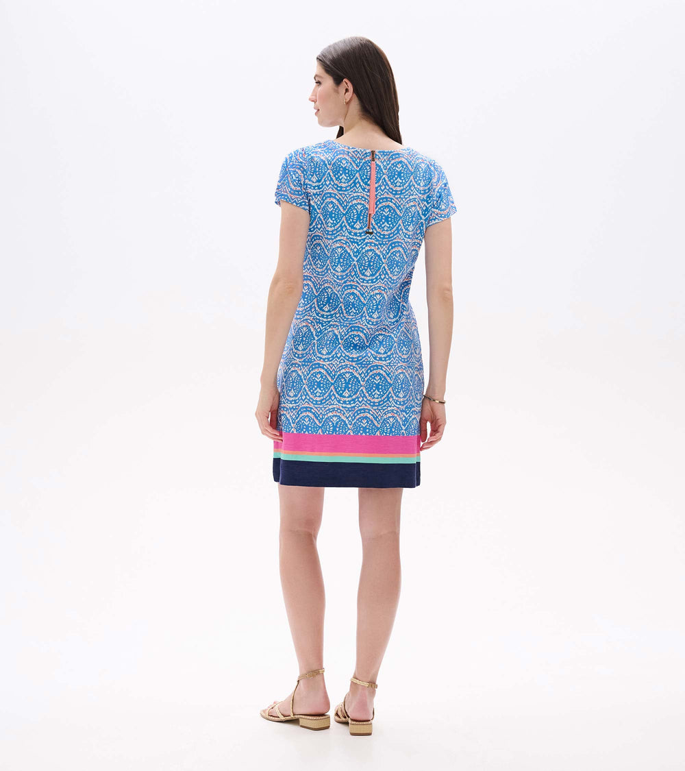 Hatley Zip-Back Tee Dress - Soft Ikat