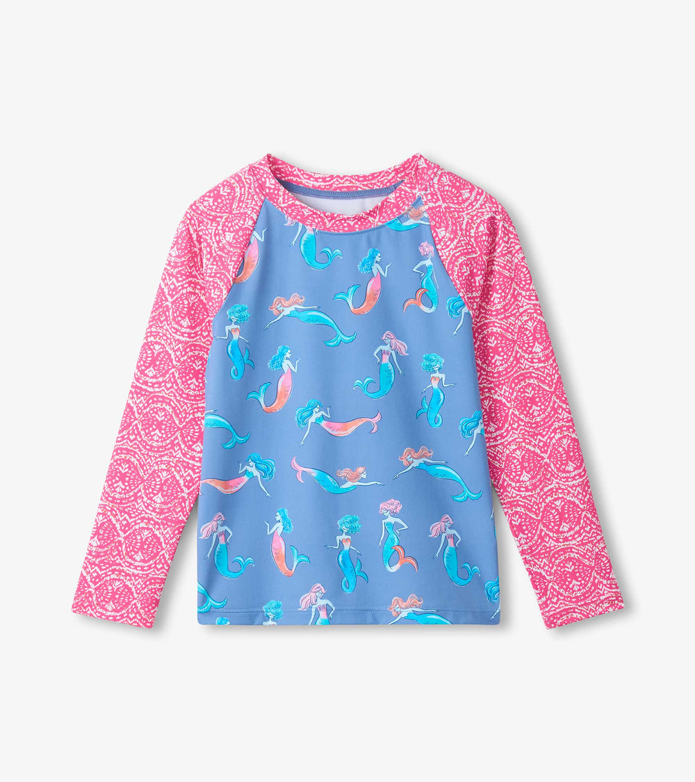 Hatley Girls Mermaids Long Sleeve Rashguard