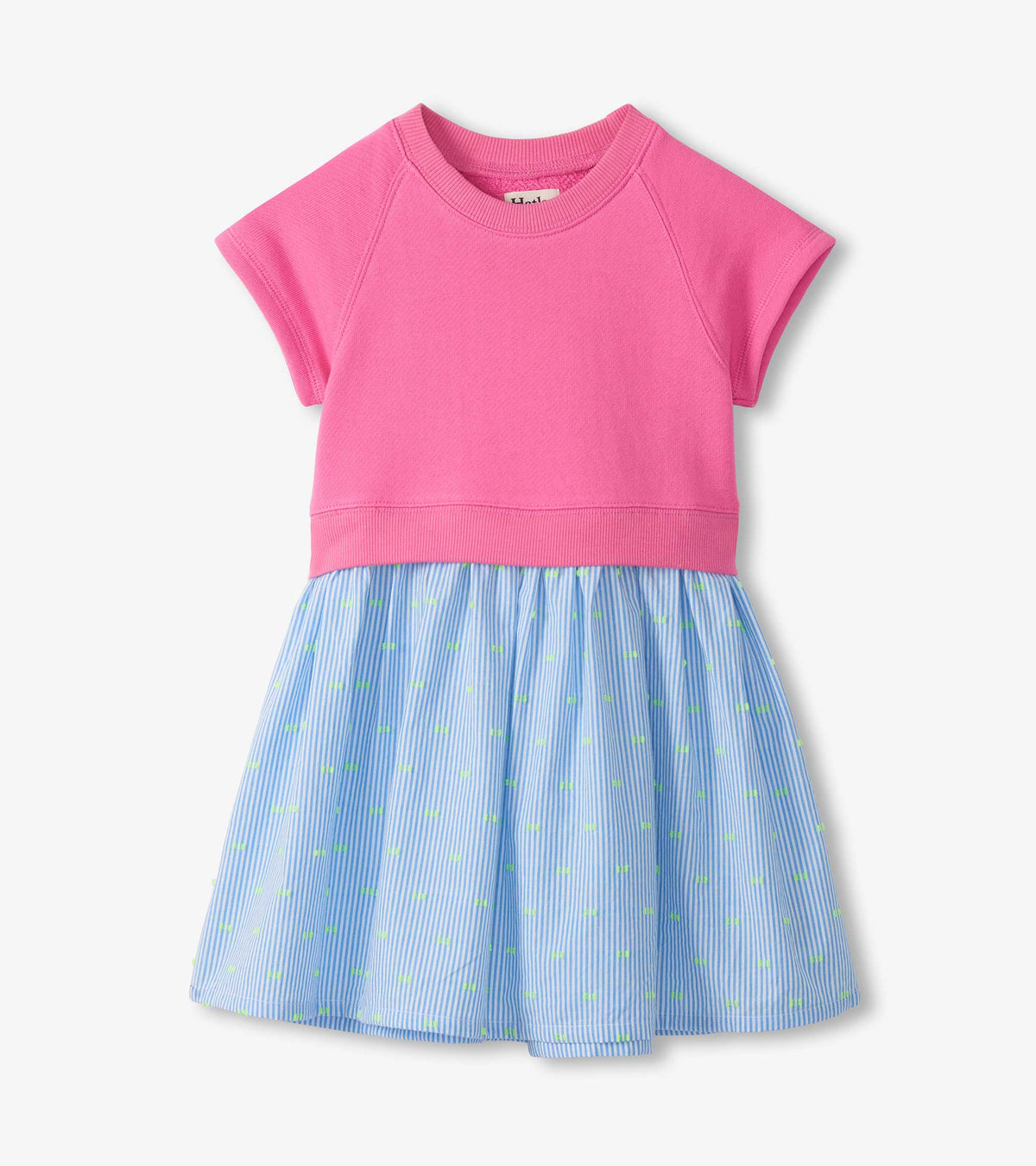 Hatley Girls Strawberry Moon Mixed Fabric Dress