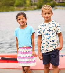 Hatley Girls Strawberry Moon Stripes Crochet Skirt