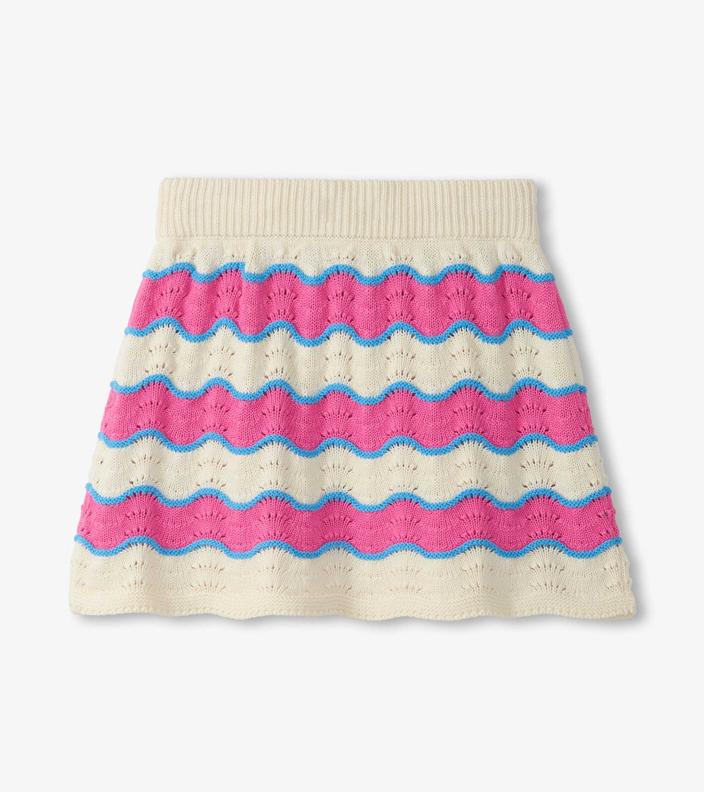 Hatley Girls Strawberry Moon Stripes Crochet Skirt