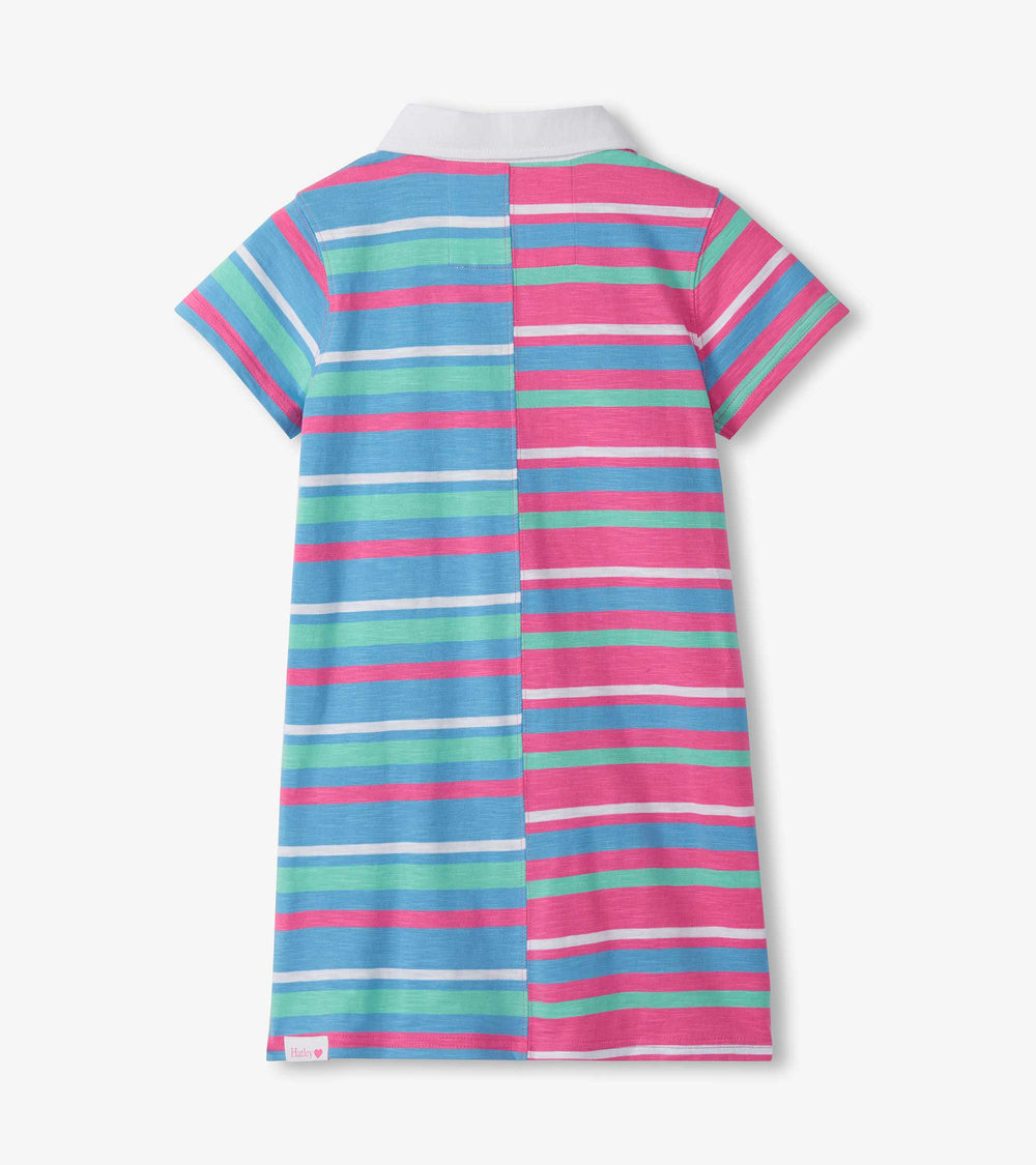 Hatley Girls Mixed Stripes Cotton Polo Dress
