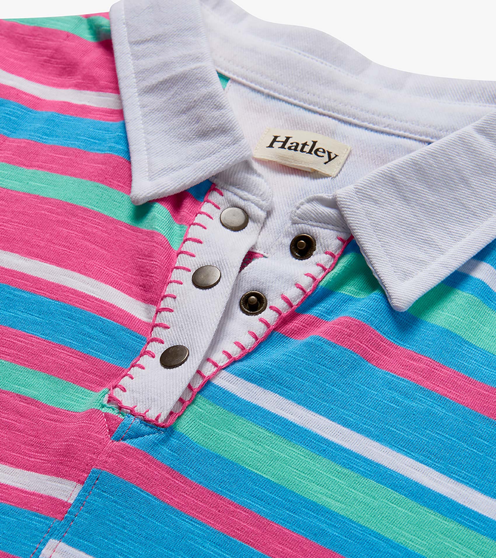 Hatley Girls Mixed Stripes Cotton Polo Dress