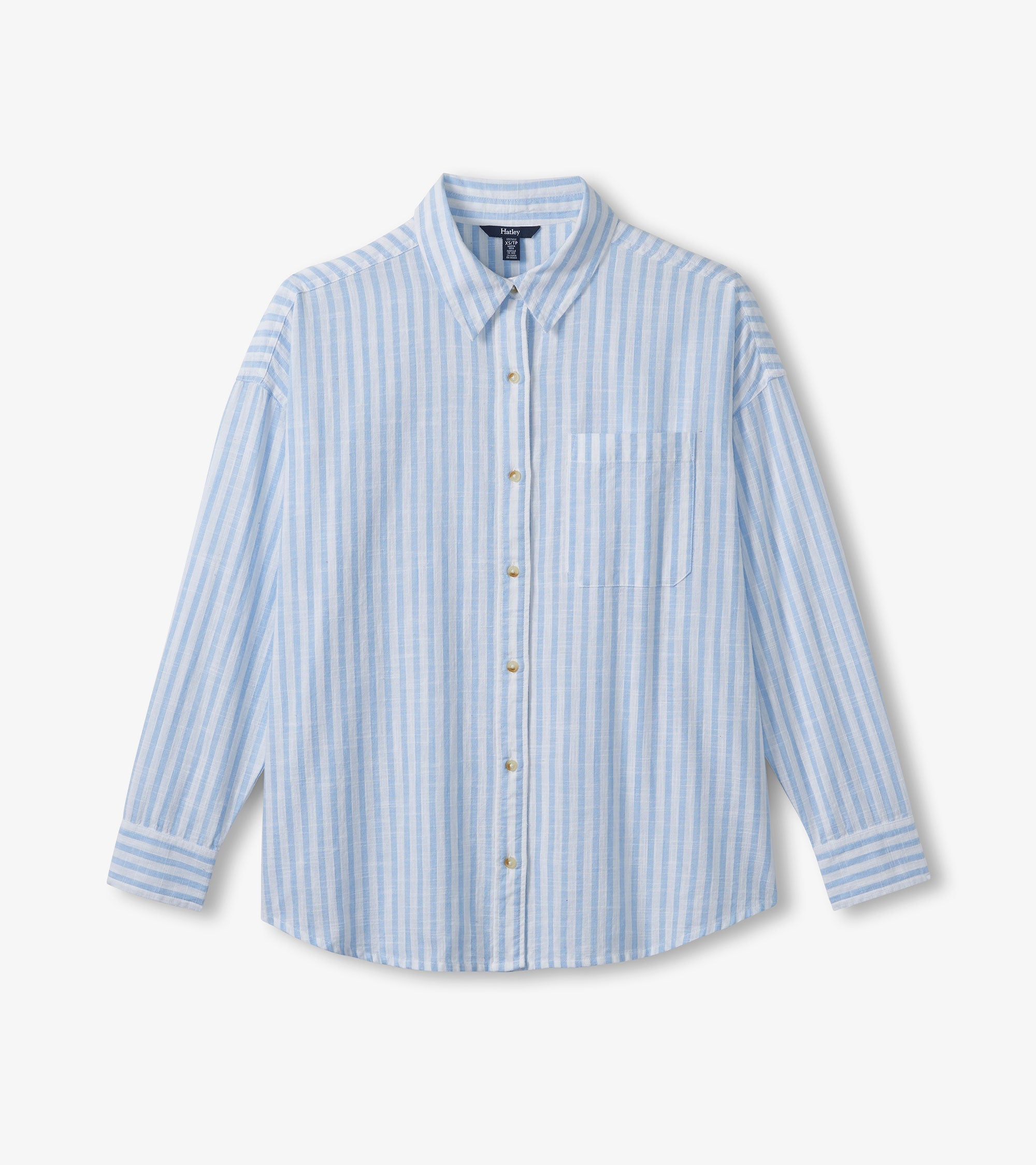 Hatley Relaxed Button Down - Cashmere Blue Stripes