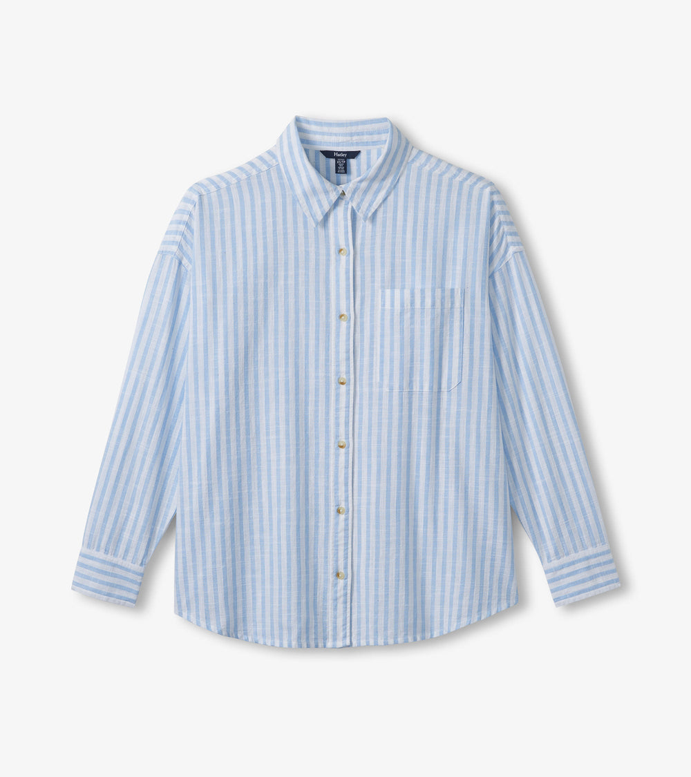 Hatley Relaxed Button Down - Cashmere Blue Stripes