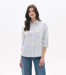 Hatley Relaxed Button Down - Cashmere Blue Stripes