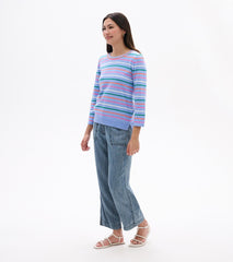 Hatley 3/4 Sleeve Knit Top - Summer Stripes
