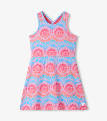 Hatley Girls Starburst Tie Dye Active A-Line Dress