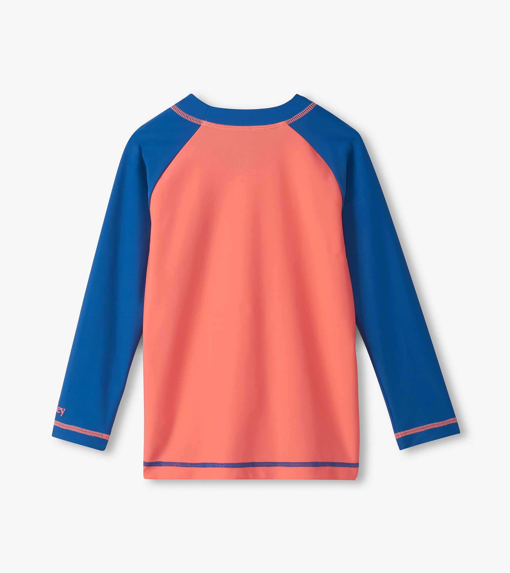 Hatley Boys Coral & Navy Long Sleeve Rashguard