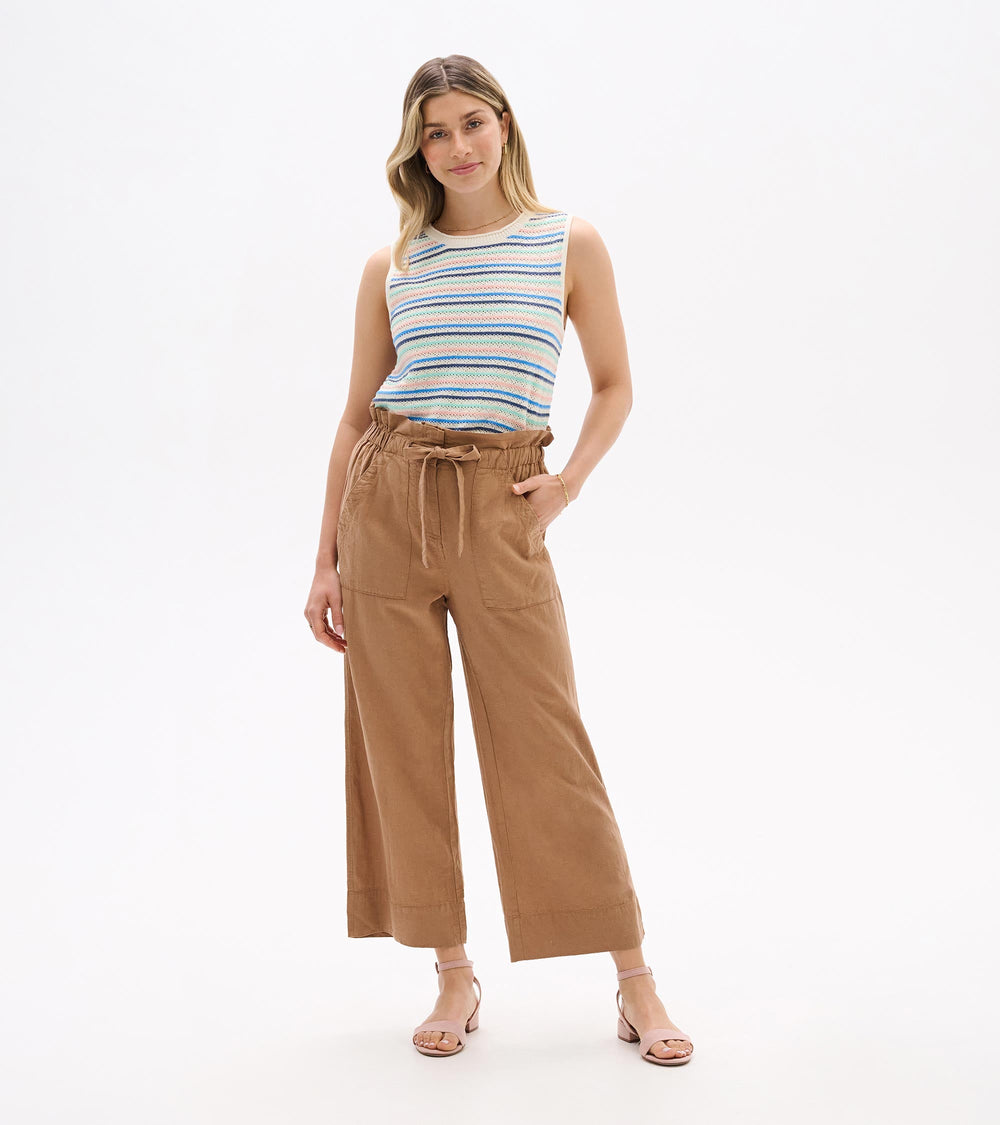 Hatley Tie Front Pants - Tiger's Eye