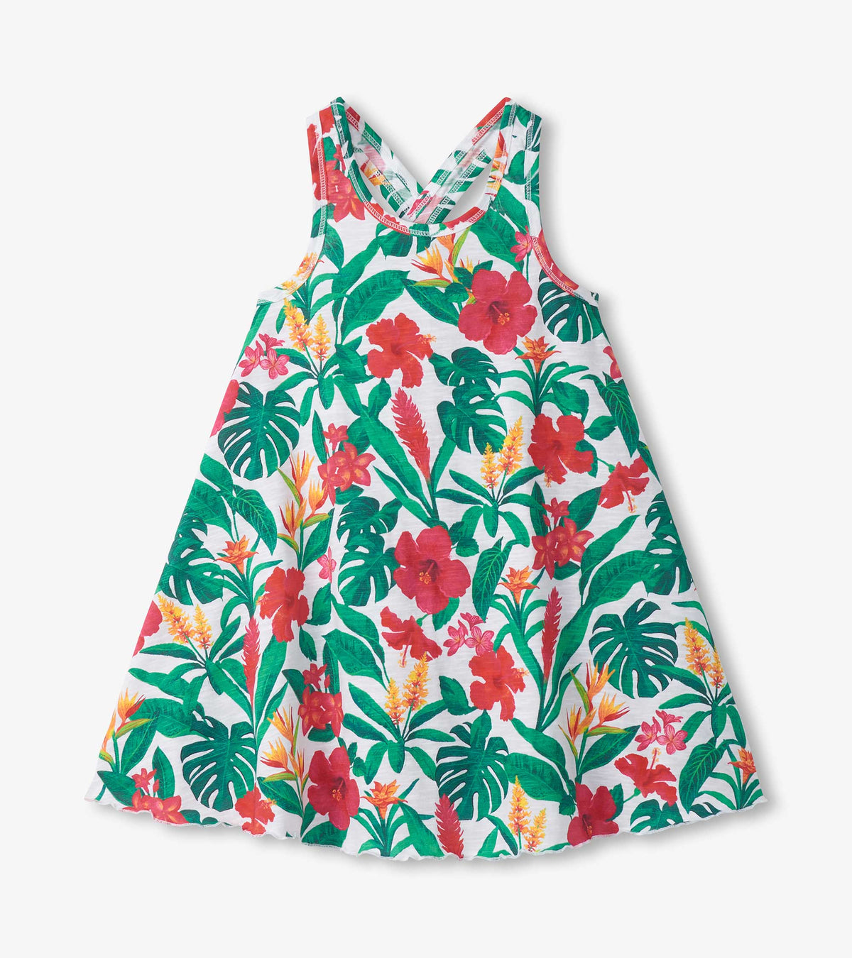 Hatley Girls Tropical Flowers Trapeze Dress
