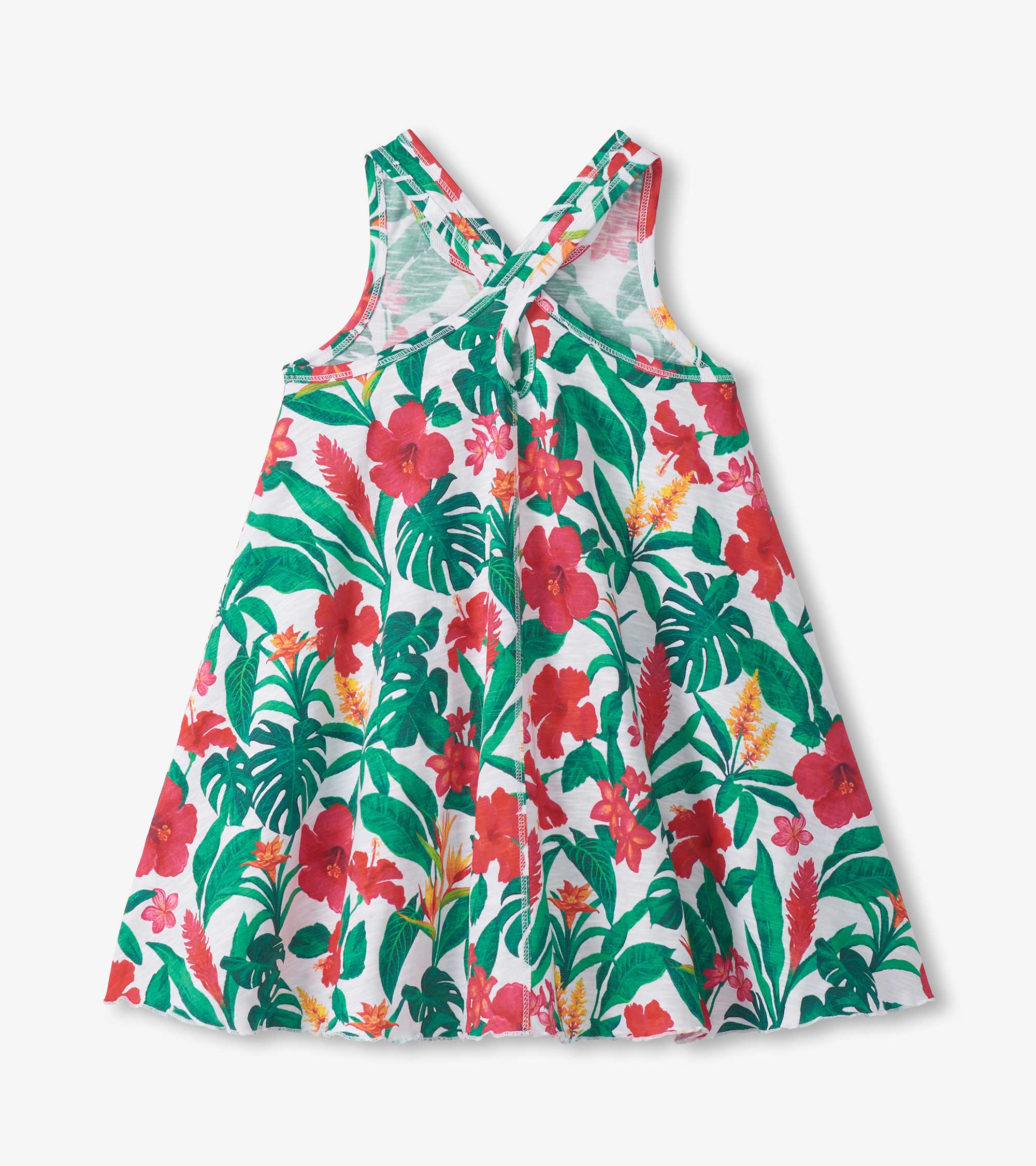 Hatley Girls Tropical Flowers Trapeze Dress