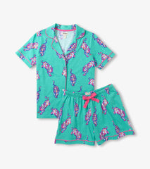 Hatley Women's Fierce Tigers Short Pajama Set