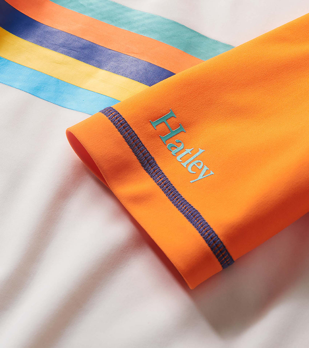 Hatley Boys Sunny Orange Short Sleeve Rashguard