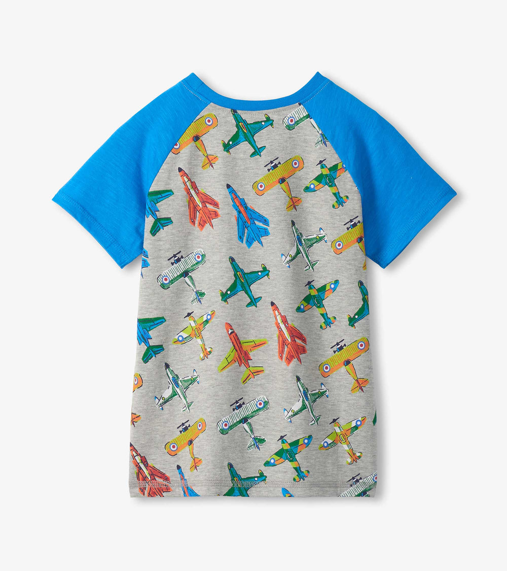 Hatley Boys Vintage Aircrafts Raglan T-Shirt