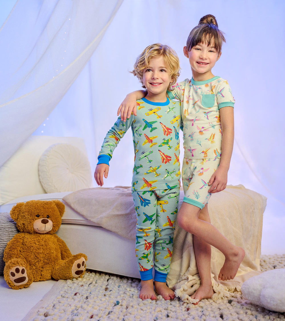 Hatley Boys Vintage Aircrafts Cotton Pajama Set