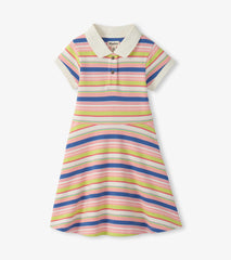 Hatley Girls Vintage Camp Stripe Pique Polo Dress