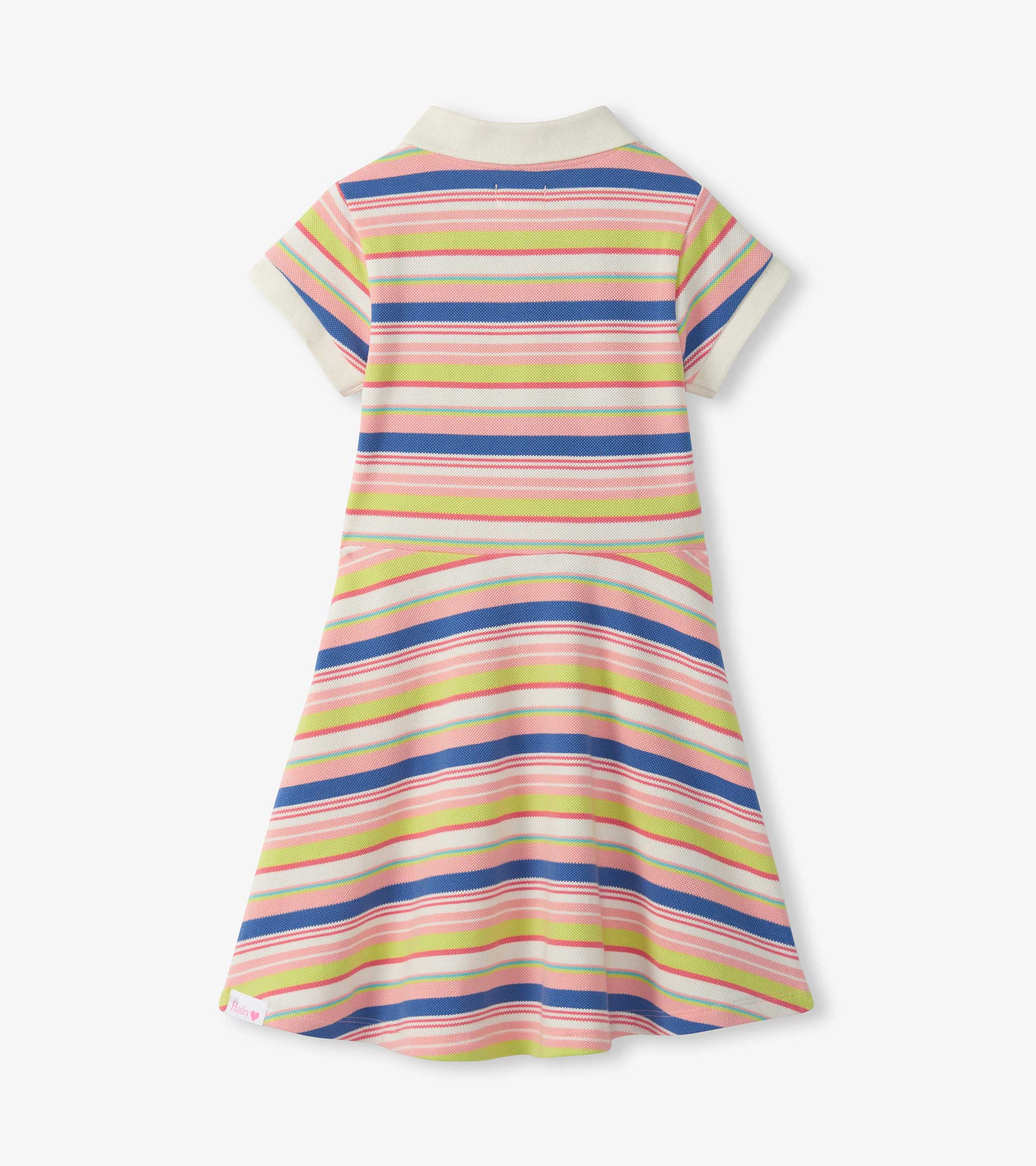 Hatley Girls Vintage Camp Stripe Pique Polo Dress
