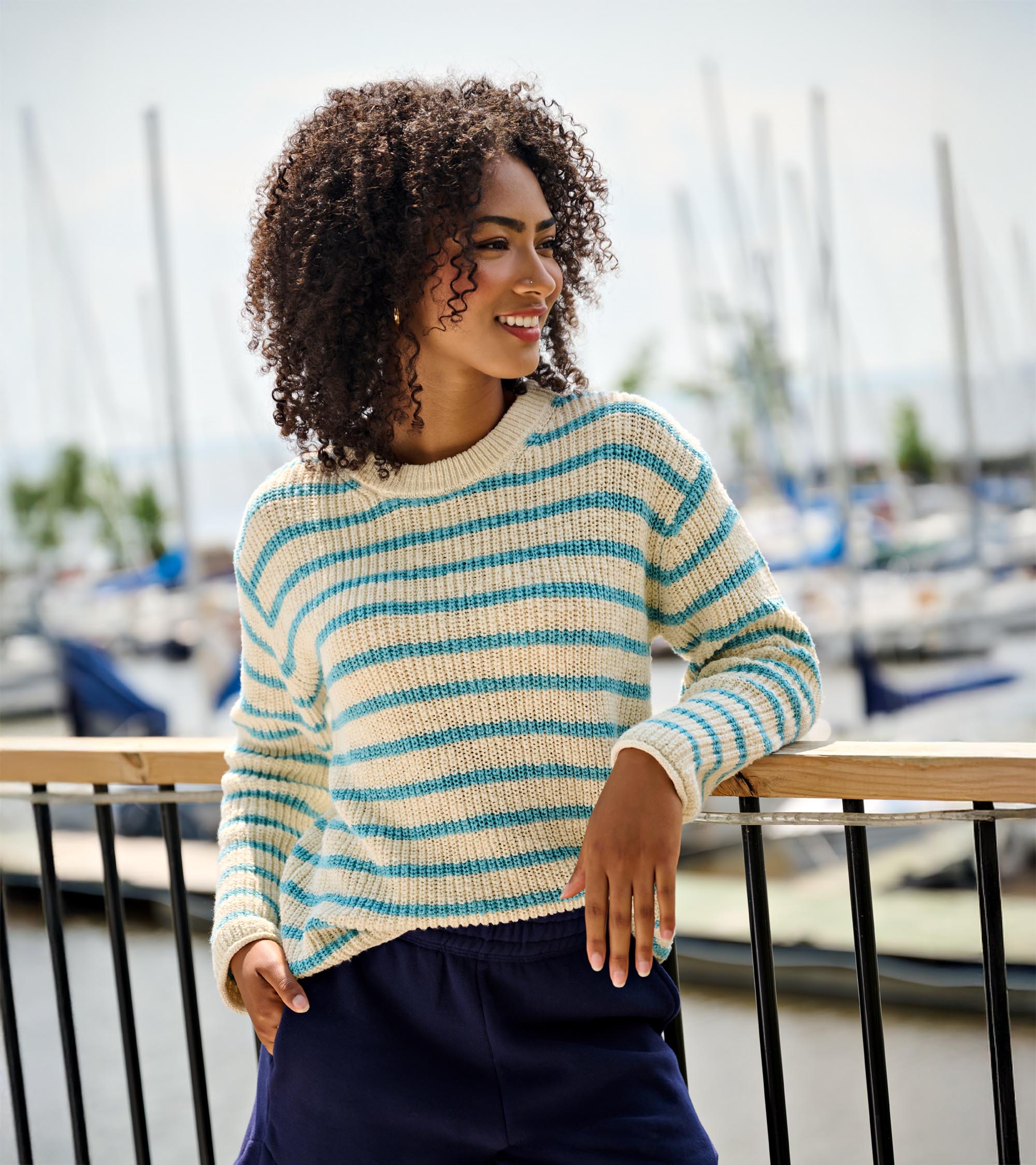Hatley Athena Sweater - Cashmere Blue
