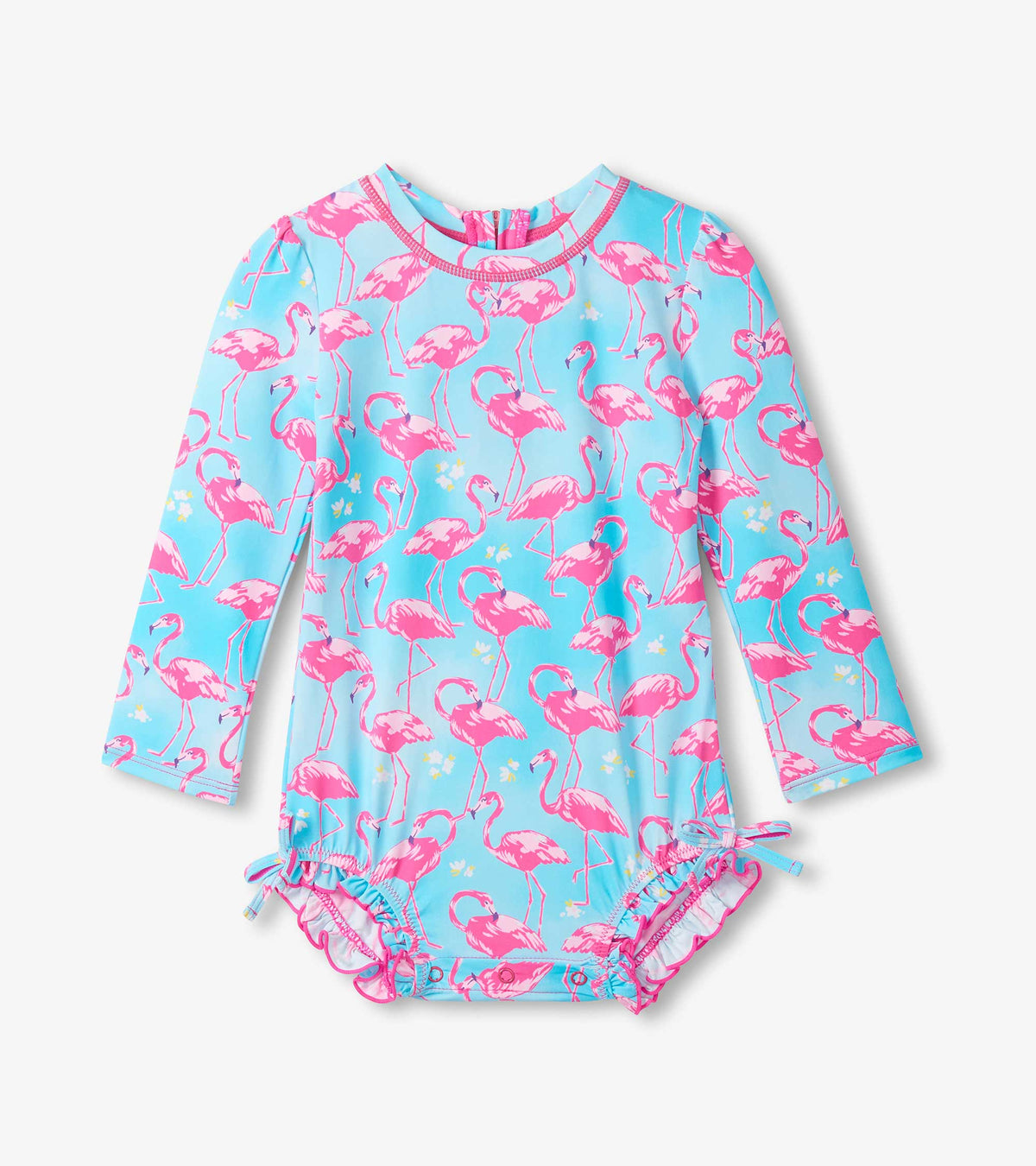 Hatley Baby Girls Flamingos One-Piece Rashguard Swimsuit