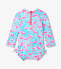 Hatley Baby Girls Flamingos One-Piece Rashguard Swimsuit